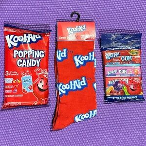 Kool-Aid Crew Socks Popping Candy and Gum Bundle